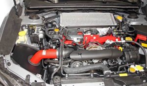 Subaru WRX STI Performance Air Intake - K&N Engineering - Typhoon Short Ram - Red - 2015 Subaru WRX STI Performance Air Intake - K&N Engineering - Typhoon Short Ram - Red - 2015